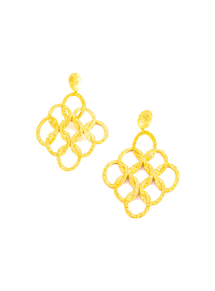 EARRINGS CROPS CIRCLE CHANDELIER